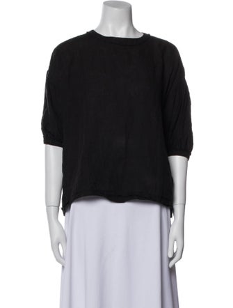 Apiece Apart Linen Crew Neck Top