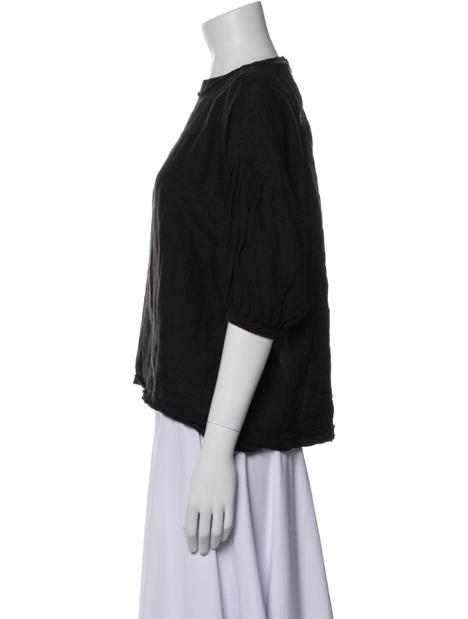 Apiece Apart Linen Crew Neck Top