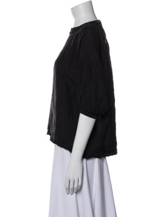 Apiece Apart Linen Crew Neck Top