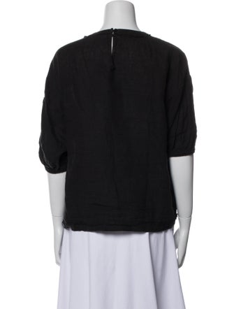 Apiece Apart Linen Crew Neck Top