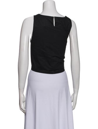 Apiece Apart Scoop Neck Sleeveless Crop Top