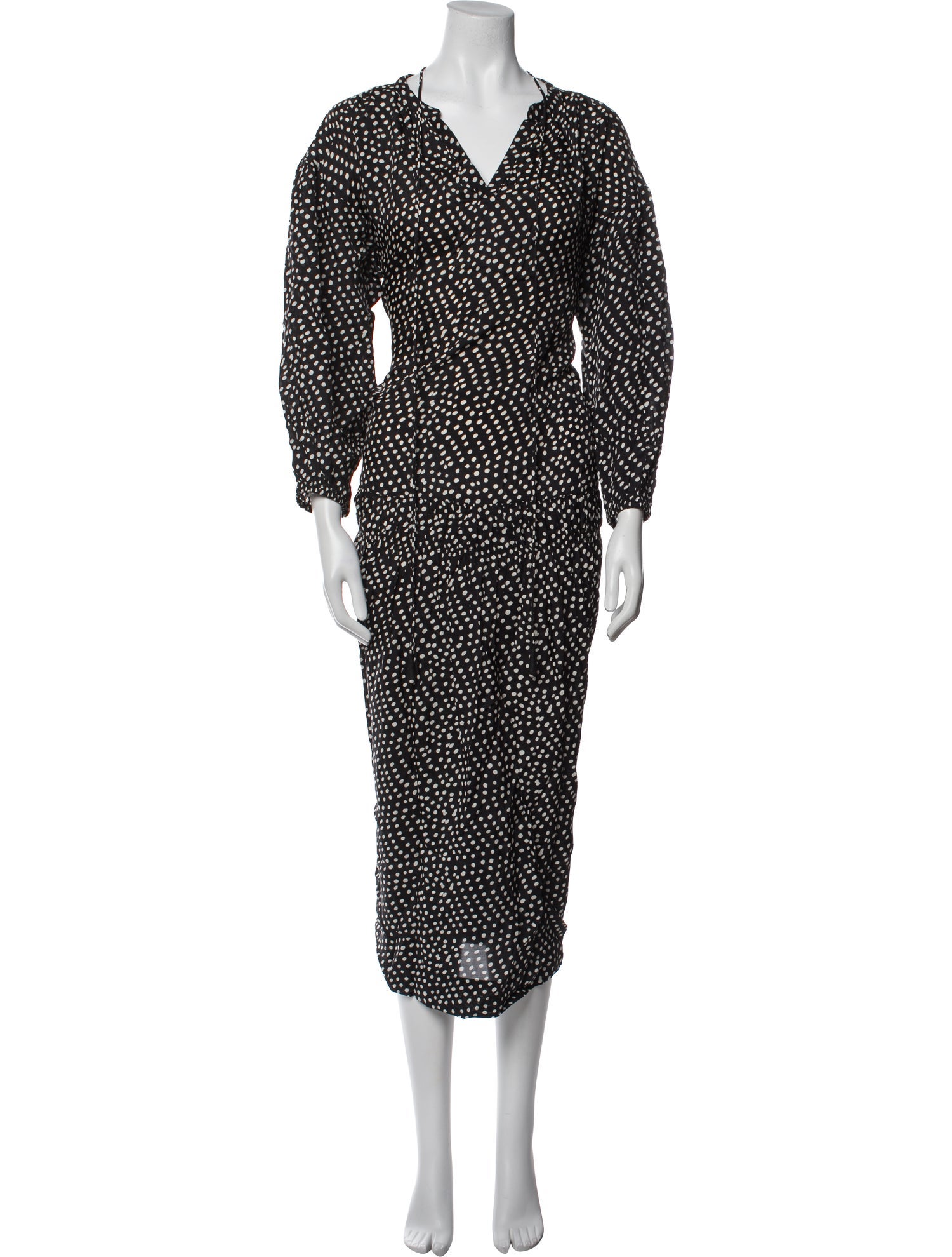 Apiece Apart Polka Dot Print Long Dress