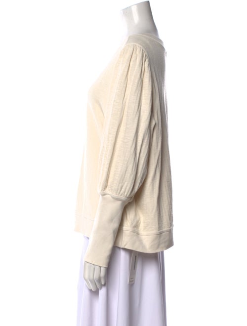 Apiece Apart Scoop Neck Long Sleeve Sweatshirt