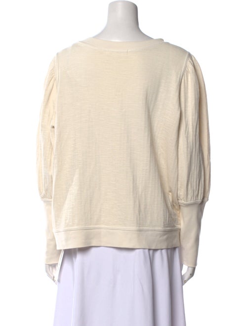 Apiece Apart Scoop Neck Long Sleeve Sweatshirt