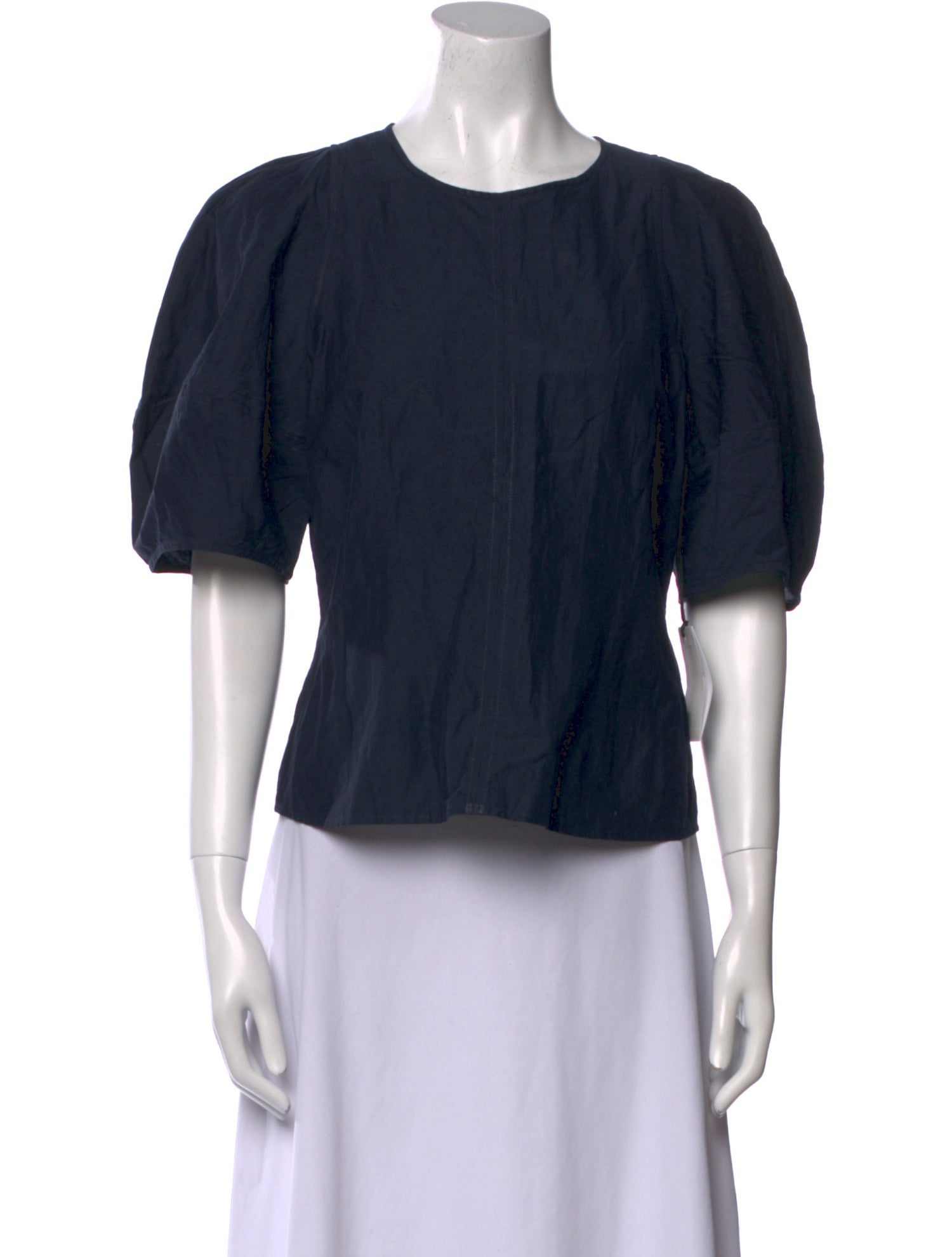 Apiece Apart Crew Neck Short Sleeve Crop Top