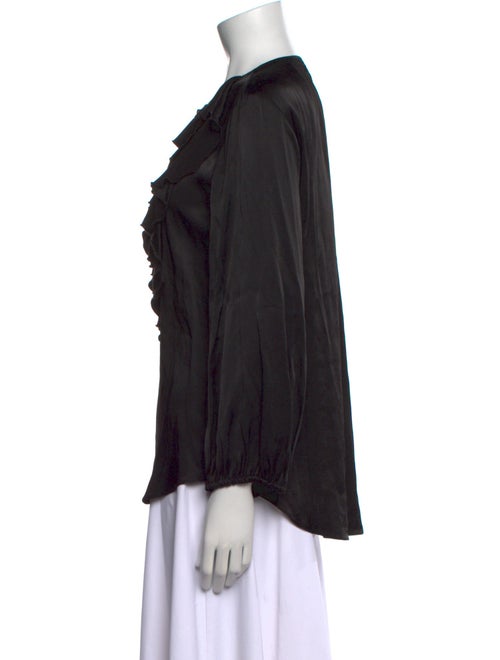 Apiece Apart Crew Neck Long Sleeve Blouse