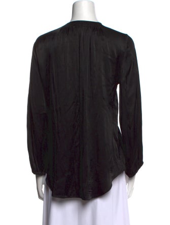 Apiece Apart Crew Neck Long Sleeve Blouse