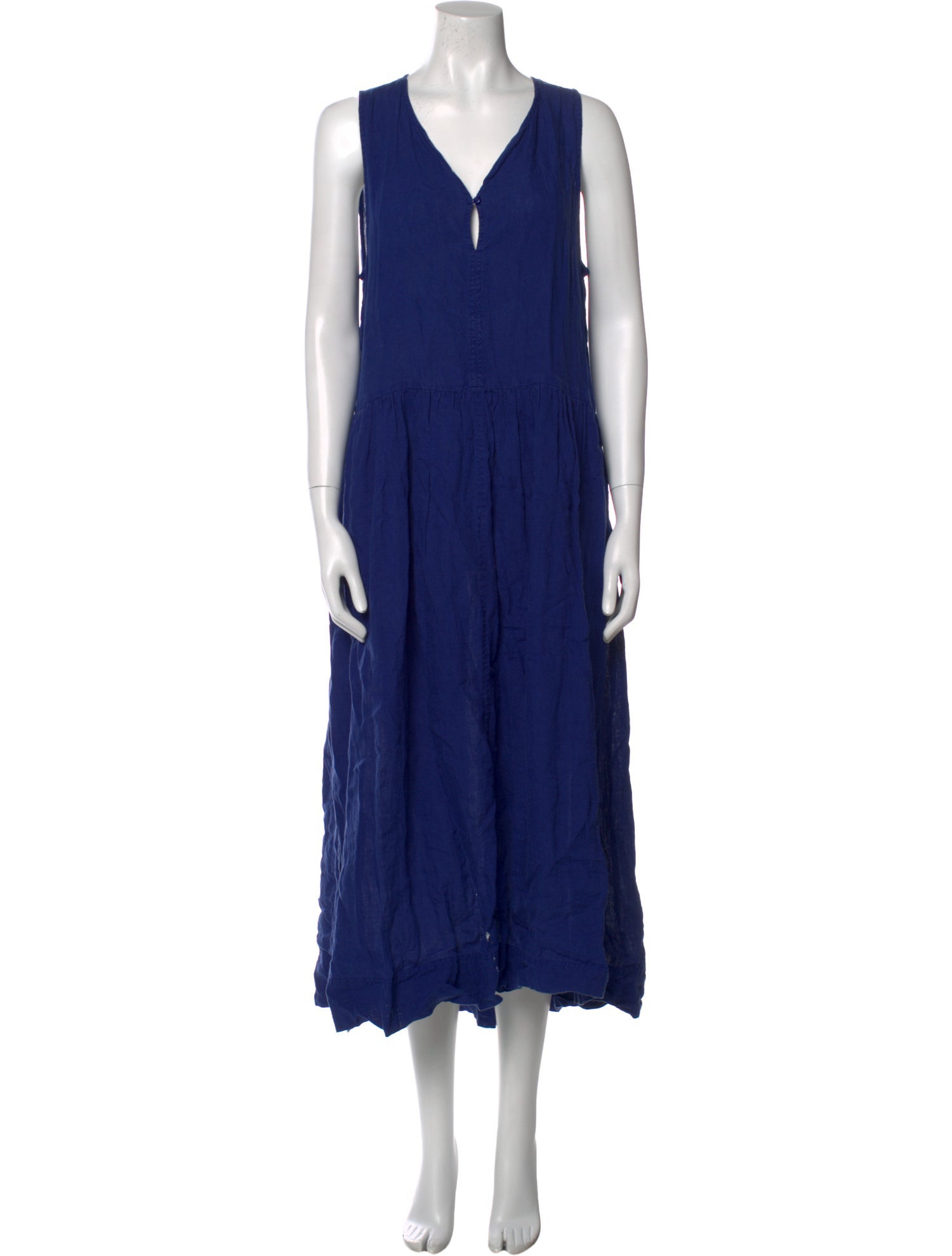 Apiece Apart Linen Midi Length Dress