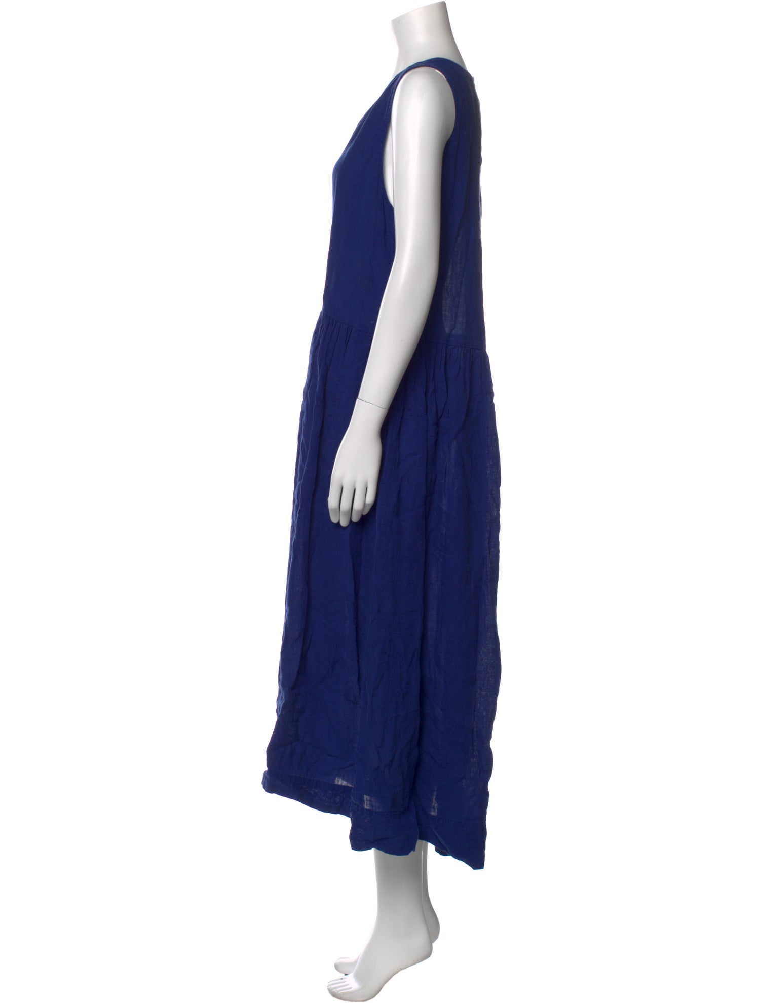 Apiece Apart Linen Midi Length Dress