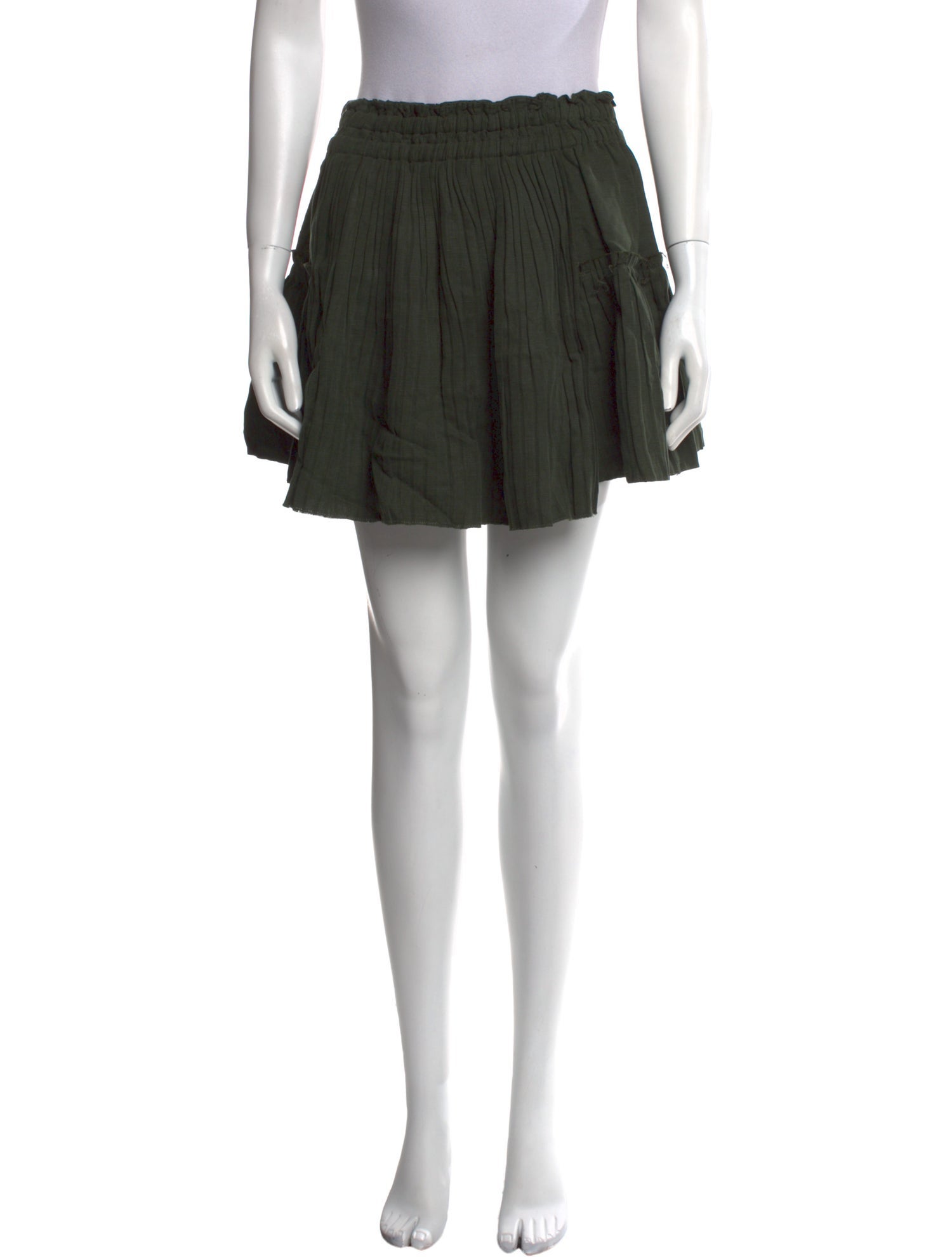 Apiece Apart Ruffle Embellishment Mini Skirt