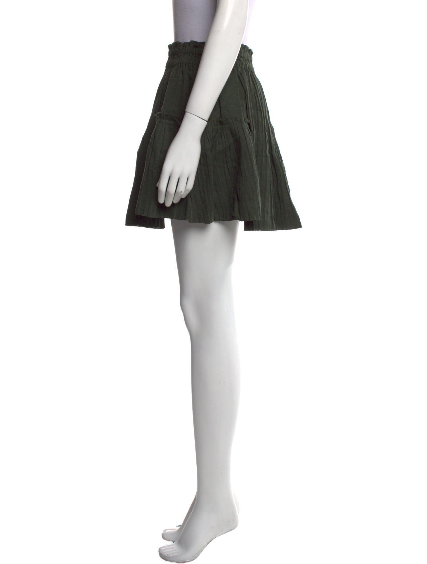 Apiece Apart Ruffle Embellishment Mini Skirt