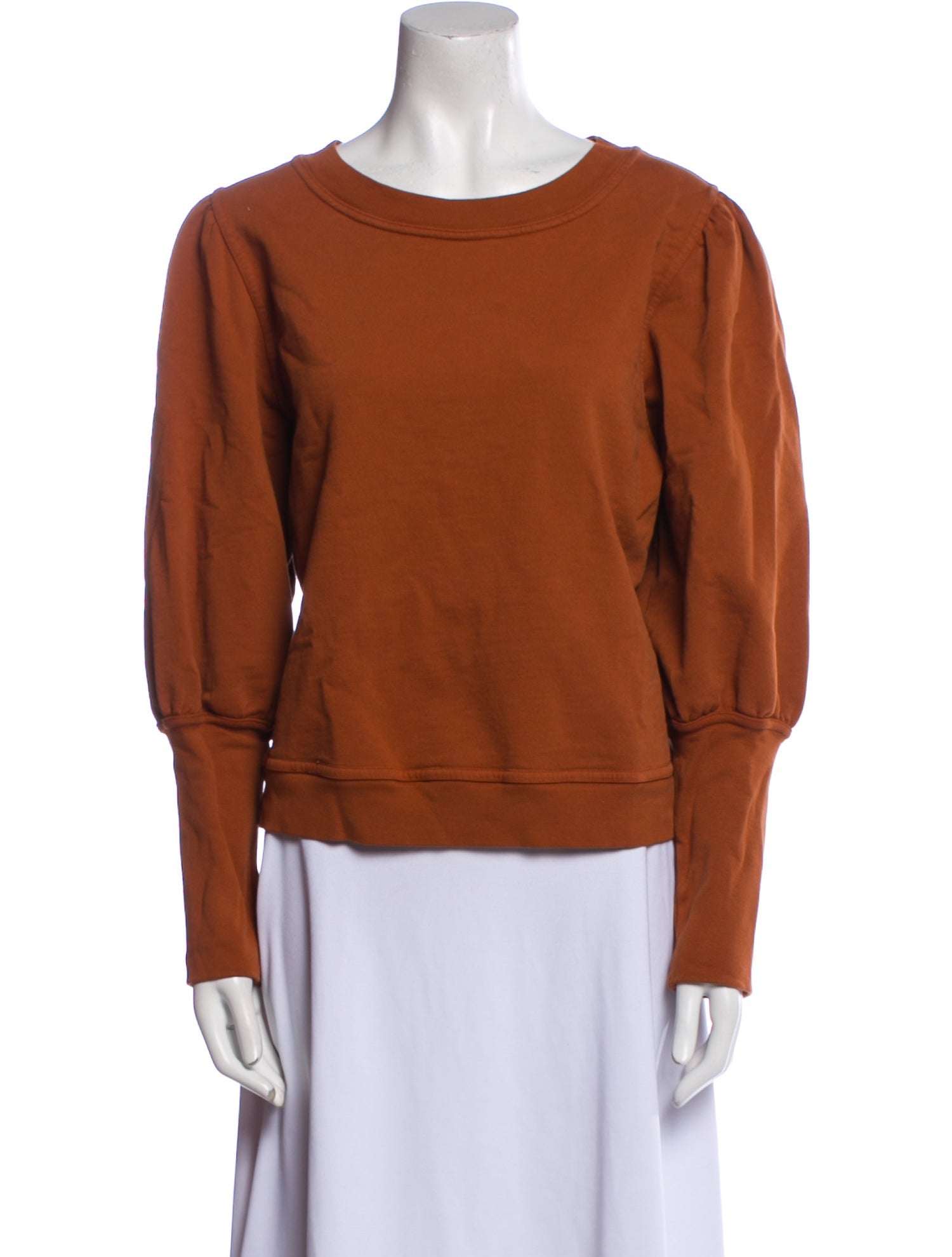 Apiece Apart Bateau Neckline Long Sleeve Sweatshirt