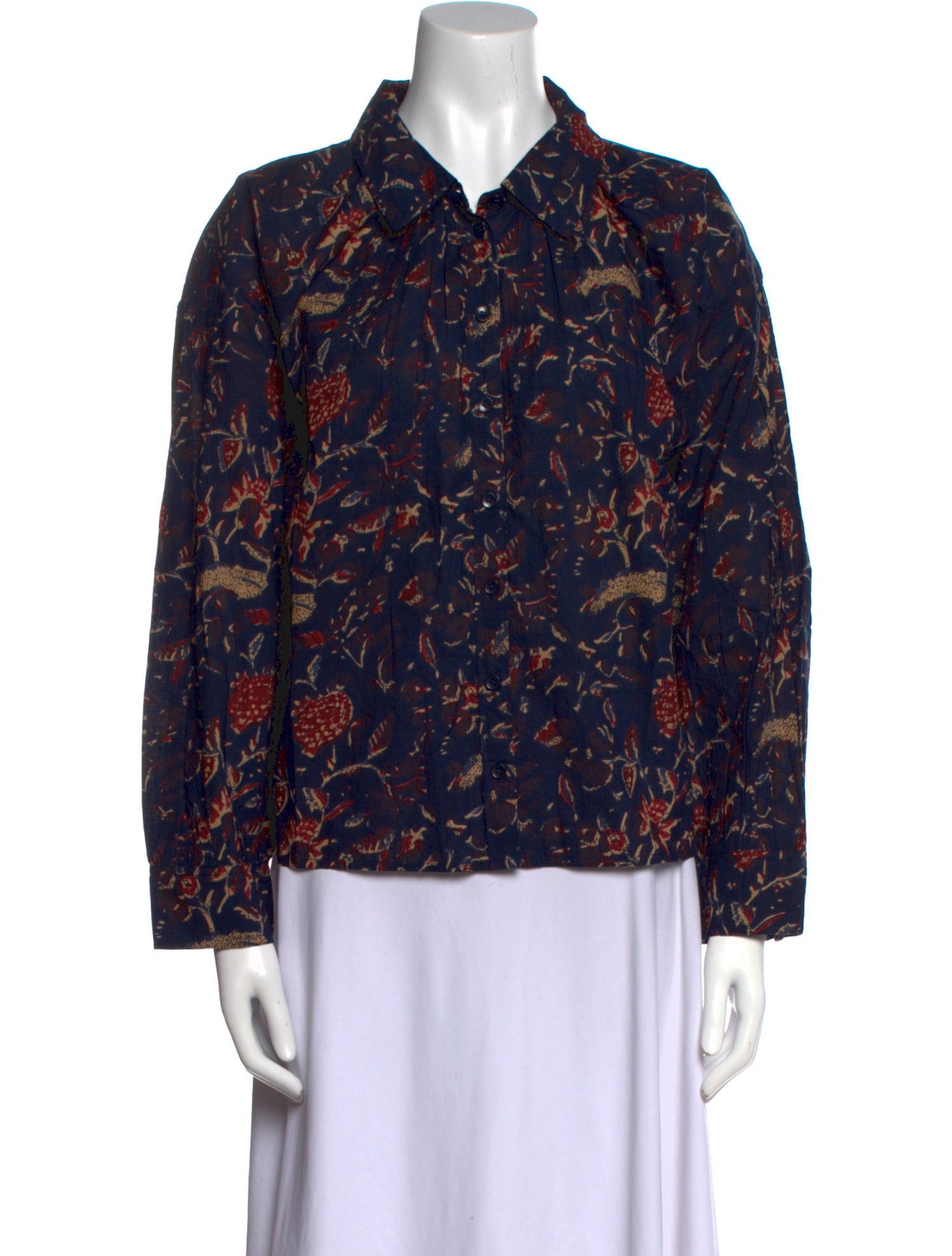 Apiece Apart Floral Print Long Sleeve Blouse w/ Tags