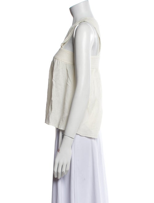 Apiece Apart Crew Neck Sleeveless Crop Top