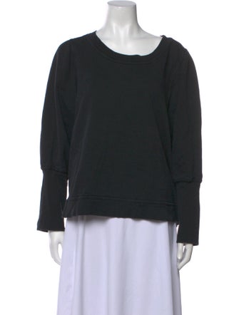 Apiece Apart Scoop Neck Long Sleeve Sweatshirt