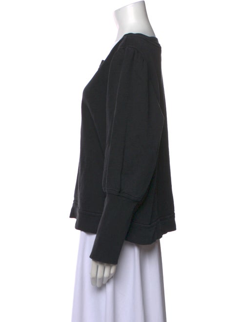 Apiece Apart Scoop Neck Long Sleeve Sweatshirt