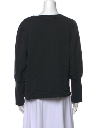 Apiece Apart Scoop Neck Long Sleeve Sweatshirt