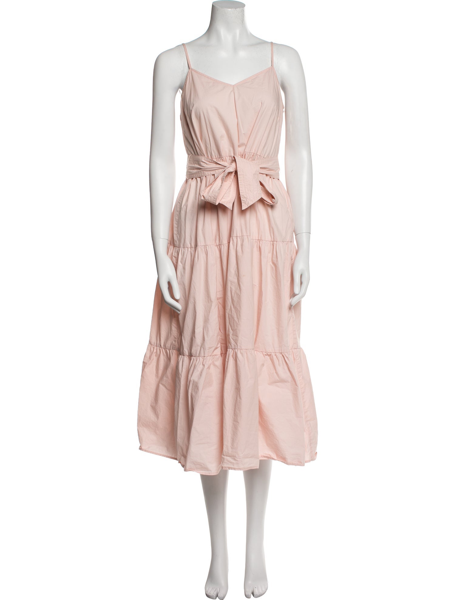 Apiece Apart V-Neck Midi Length Dress