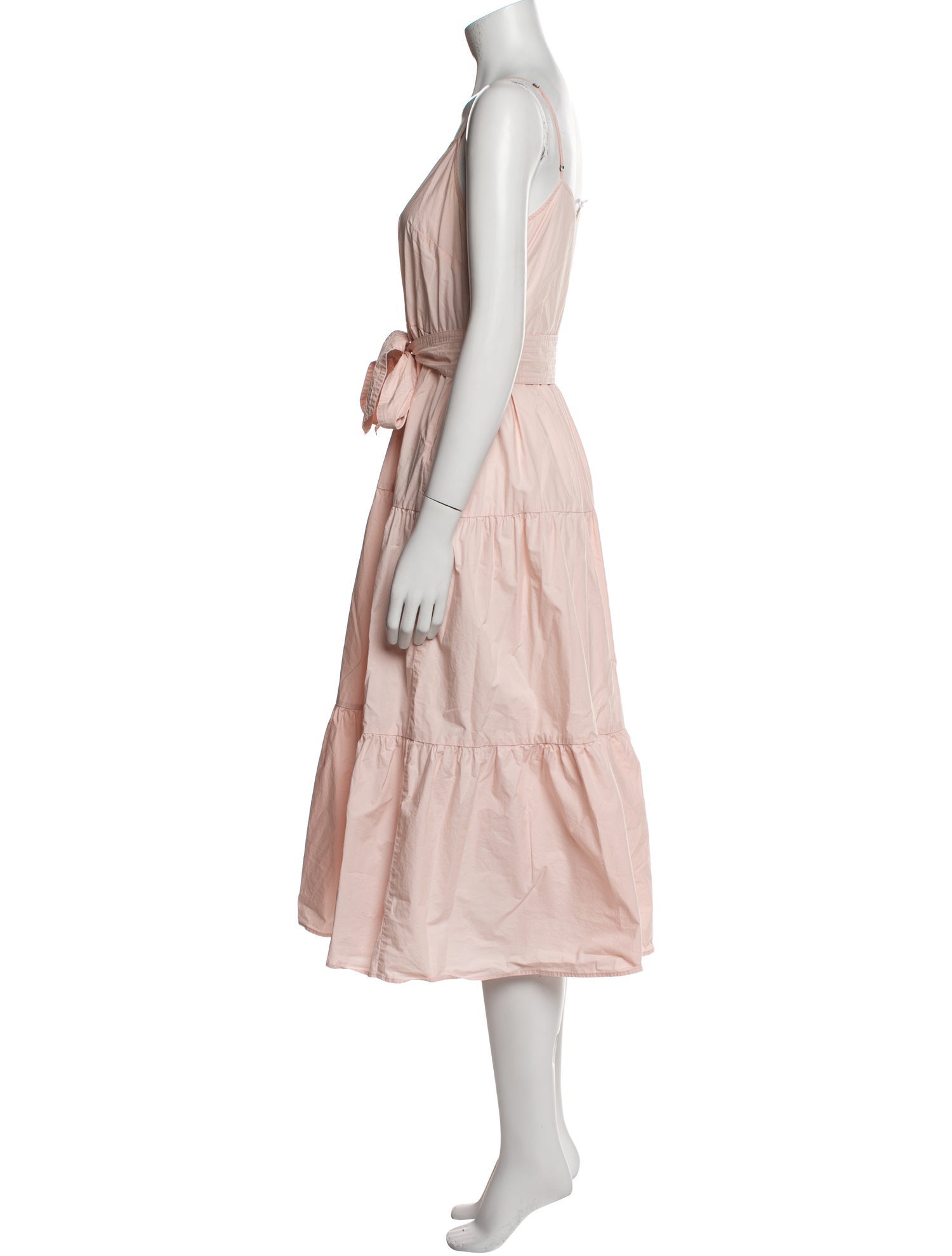 Apiece Apart V-Neck Midi Length Dress