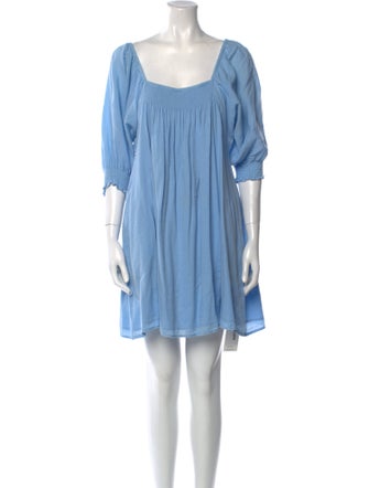 Apiece Apart Square Neckline Mini Dress