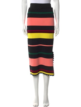 Apiece Apart Striped Midi Length Skirt