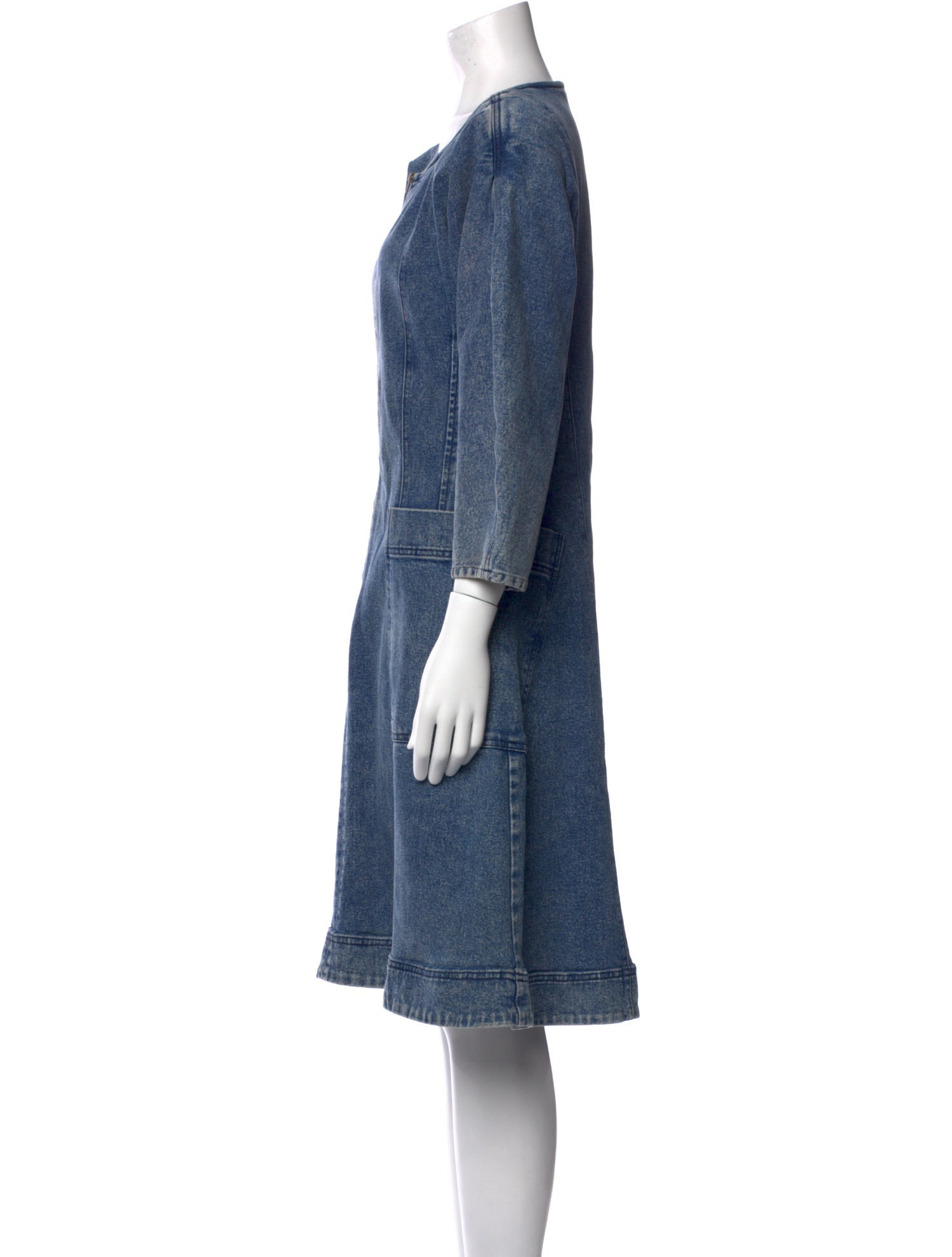 Apiece Apart Scoop Neck Midi Length Dress