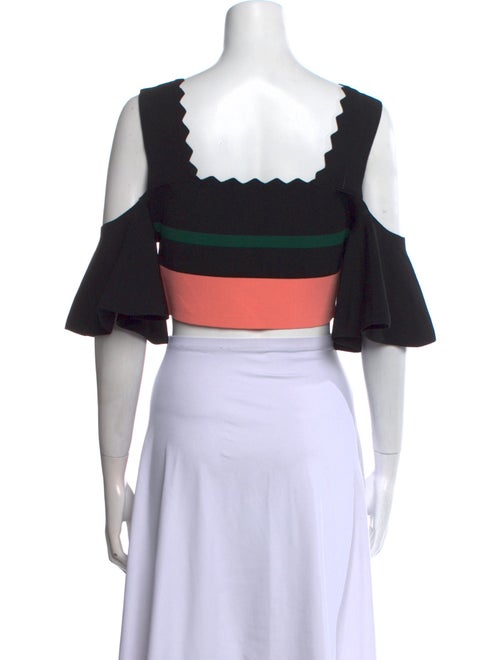 Apiece Apart Colorblock Pattern Square Neckline Crop Top