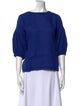 Apiece Apart Linen Bateau Neckline Blouse