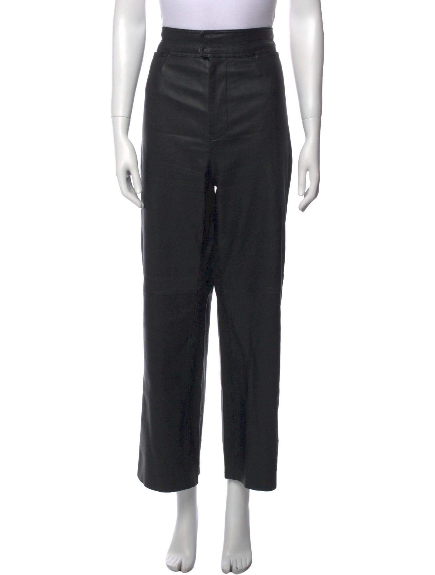 Apiece Apart Lamb Leather Wide Leg Pants