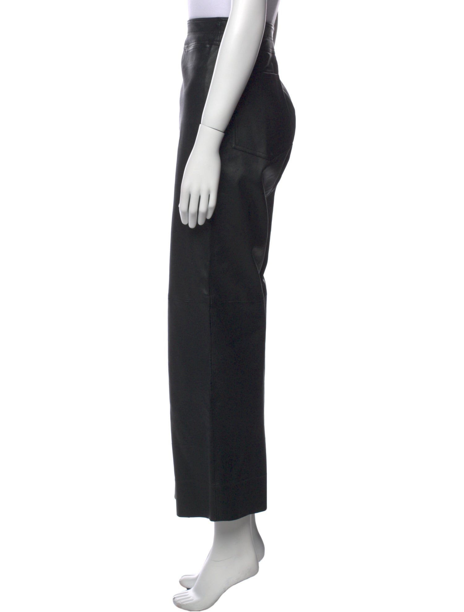 Apiece Apart Lamb Leather Wide Leg Pants