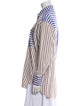 Apiece Apart Striped Long Sleeve Button-Up Top
