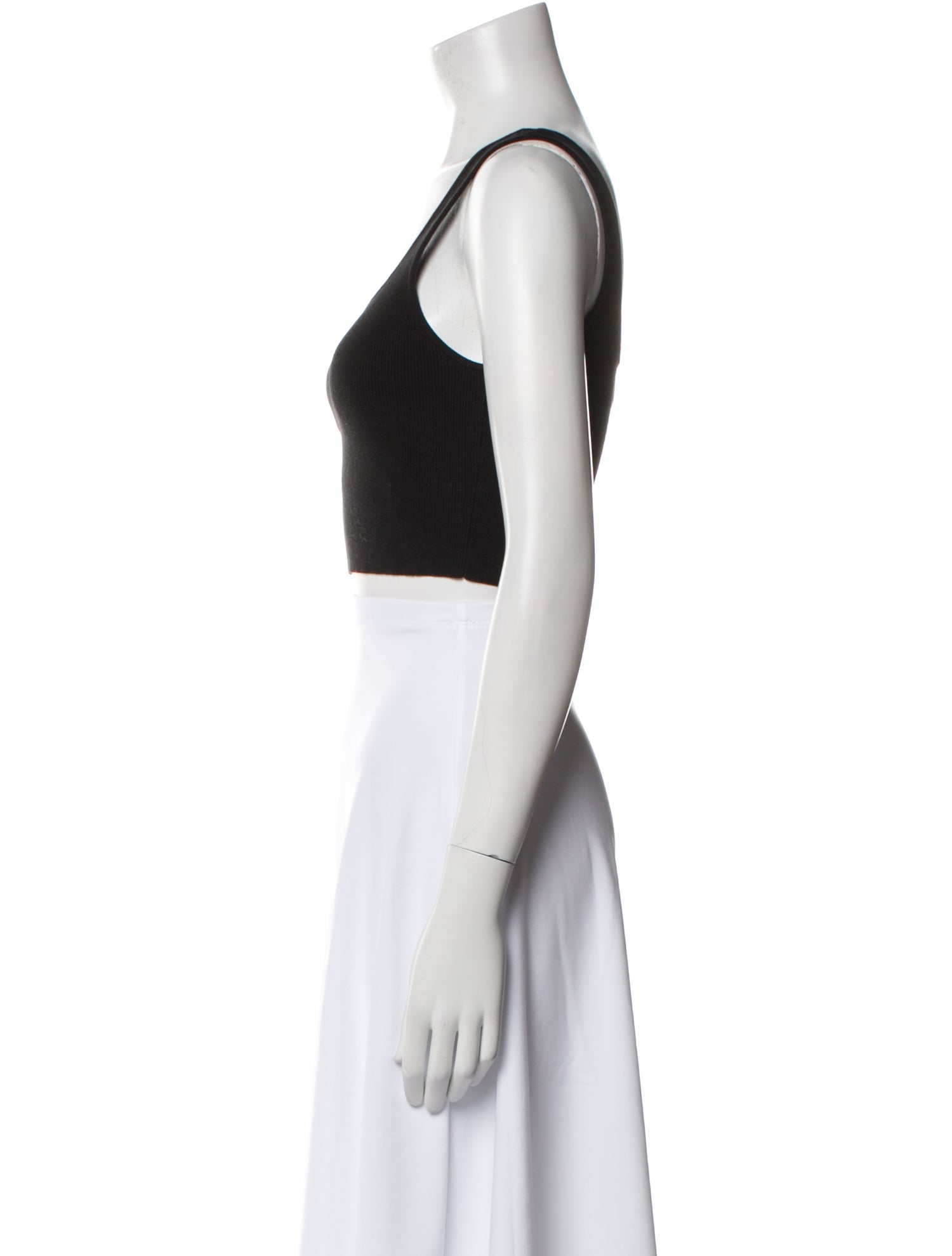 Apiece Apart Square Neckline Sleeveless Crop Top