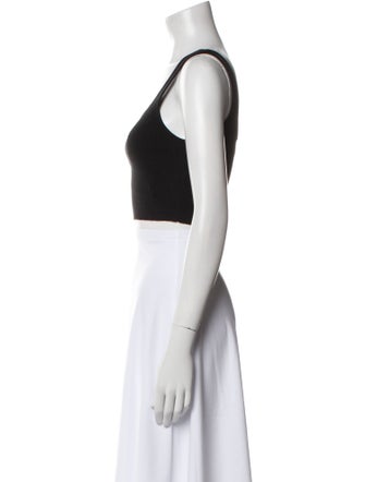 Apiece Apart Square Neckline Sleeveless Crop Top