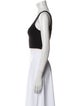 Apiece Apart Square Neckline Sleeveless Crop Top