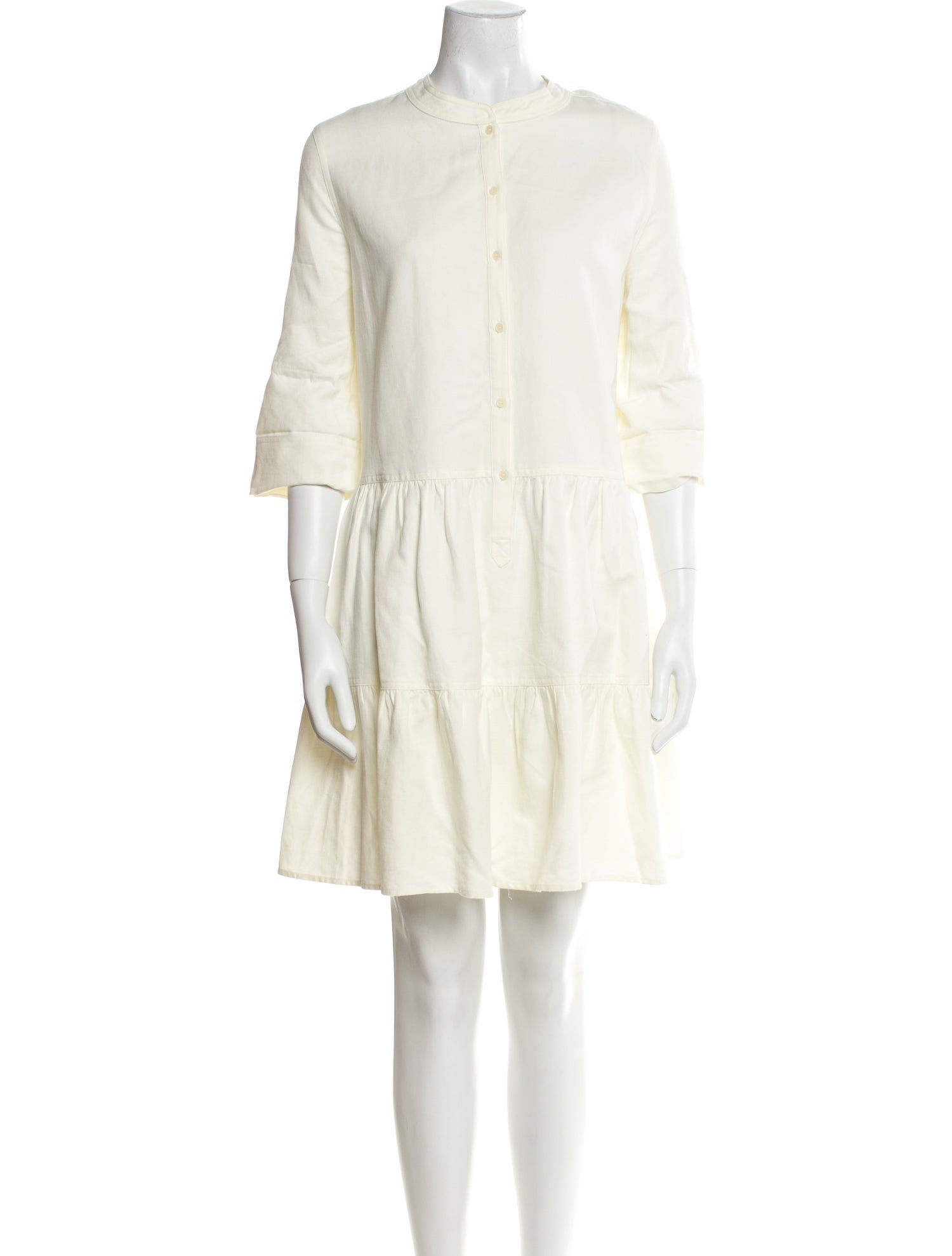 Apiece Apart Linen Knee-Length Dress
