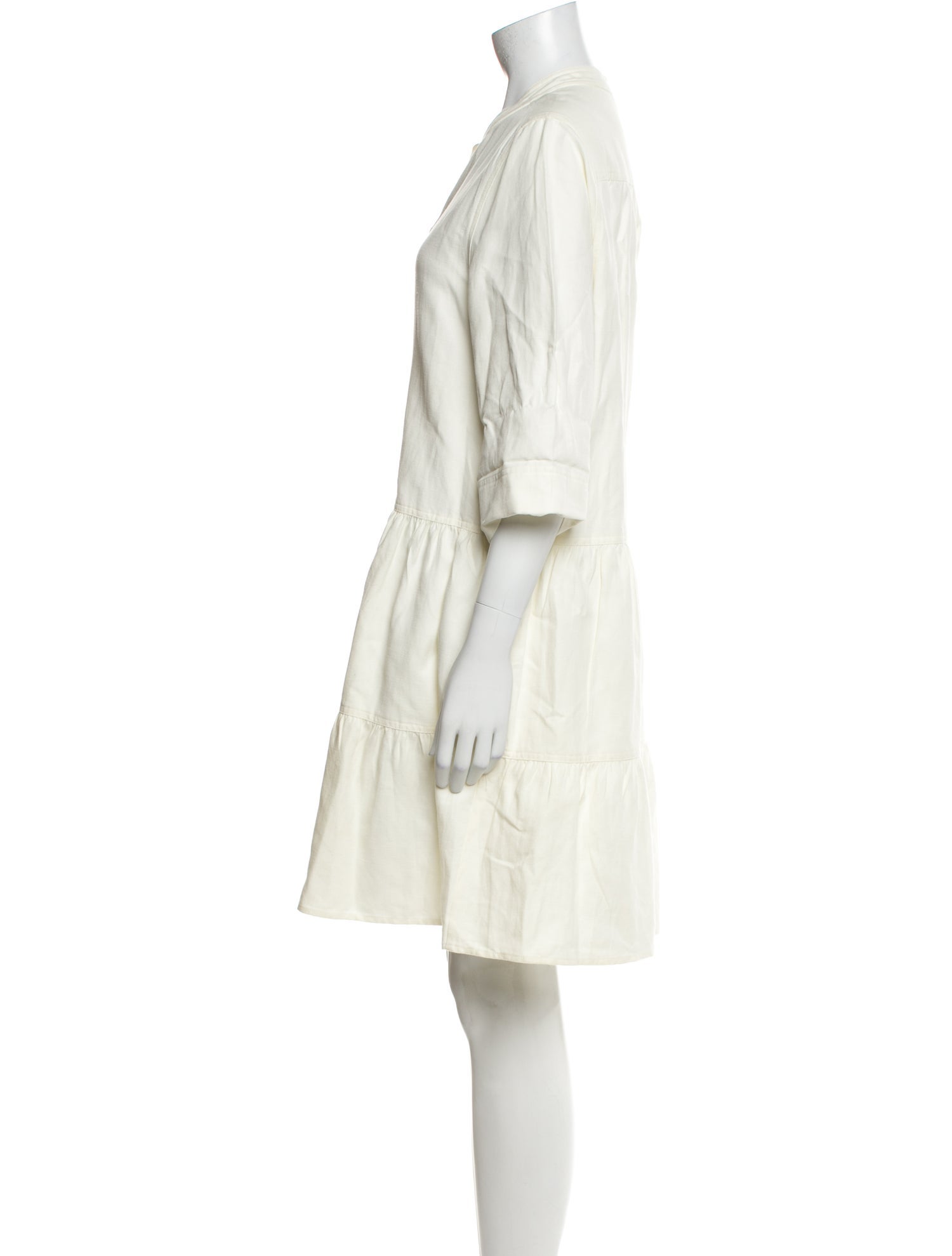 Apiece Apart Linen Knee-Length Dress