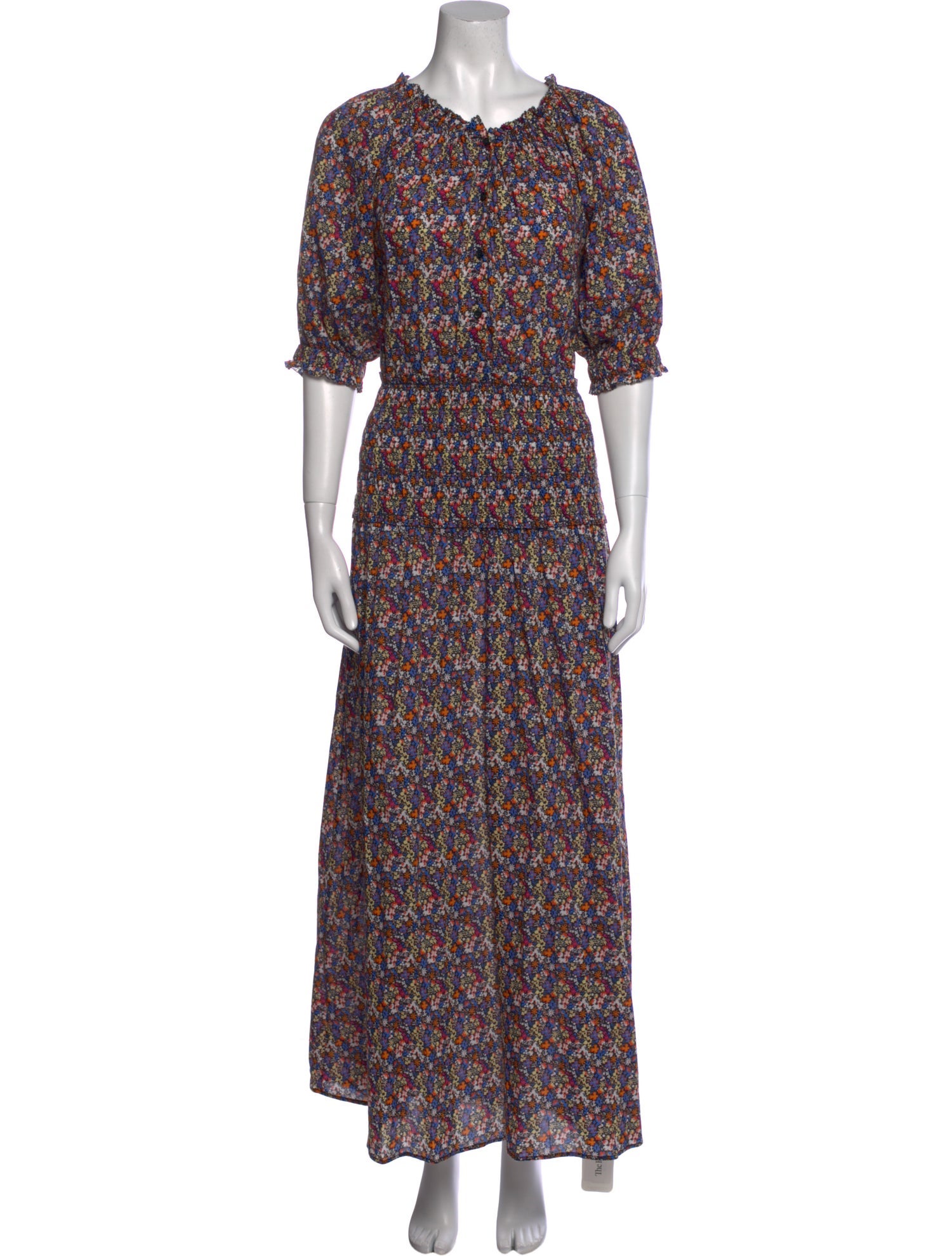 Apiece Apart Floral Print Long Dress