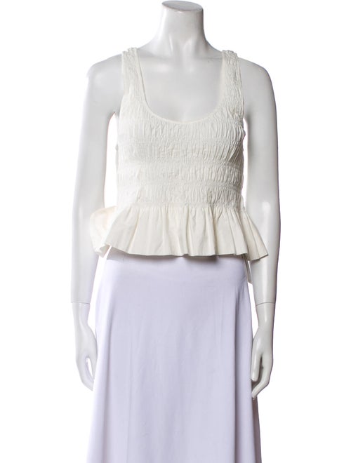 Apiece Apart Scoop Neck Sleeveless Crop Top