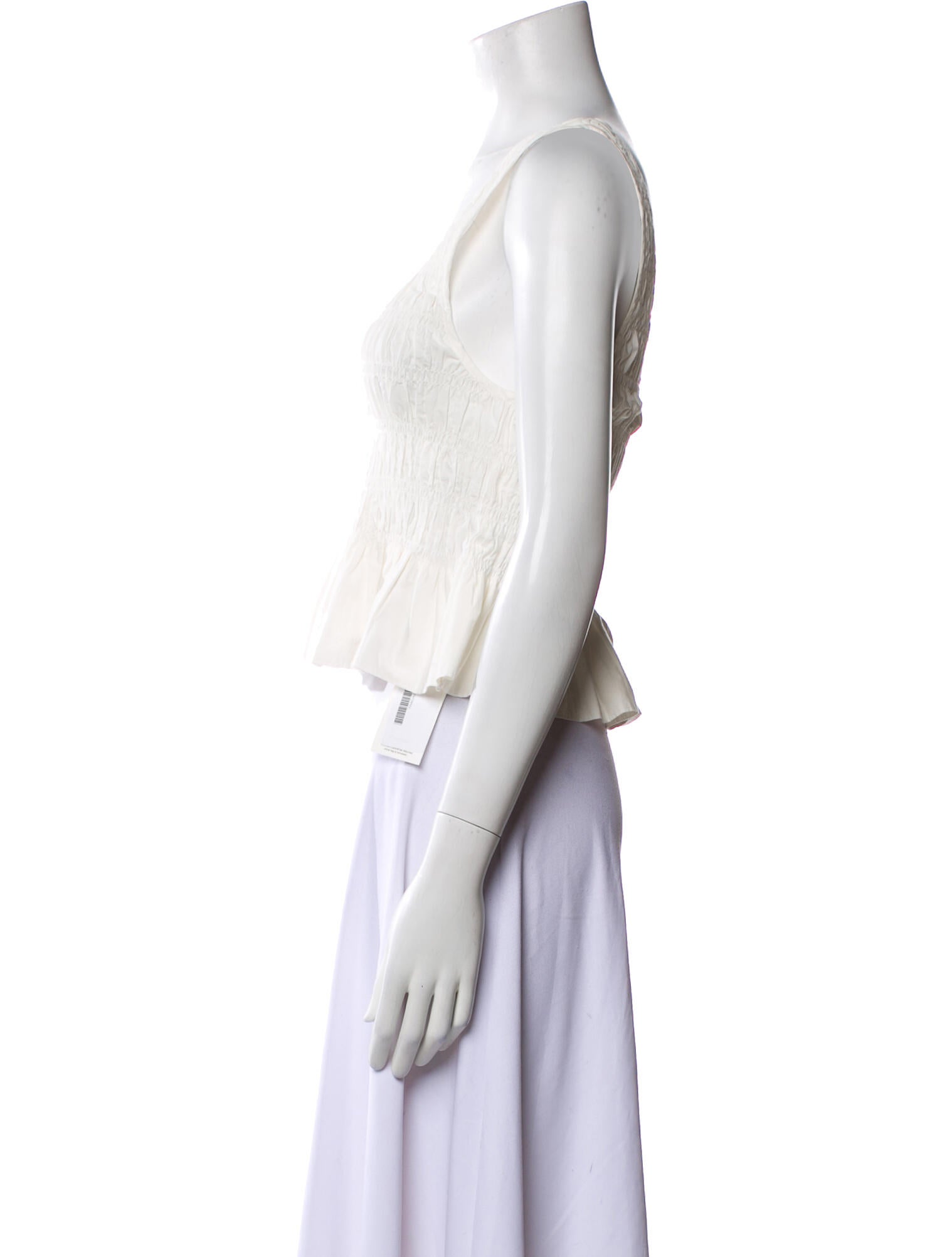 Apiece Apart Scoop Neck Sleeveless Crop Top