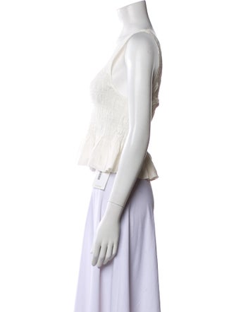 Apiece Apart Scoop Neck Sleeveless Crop Top