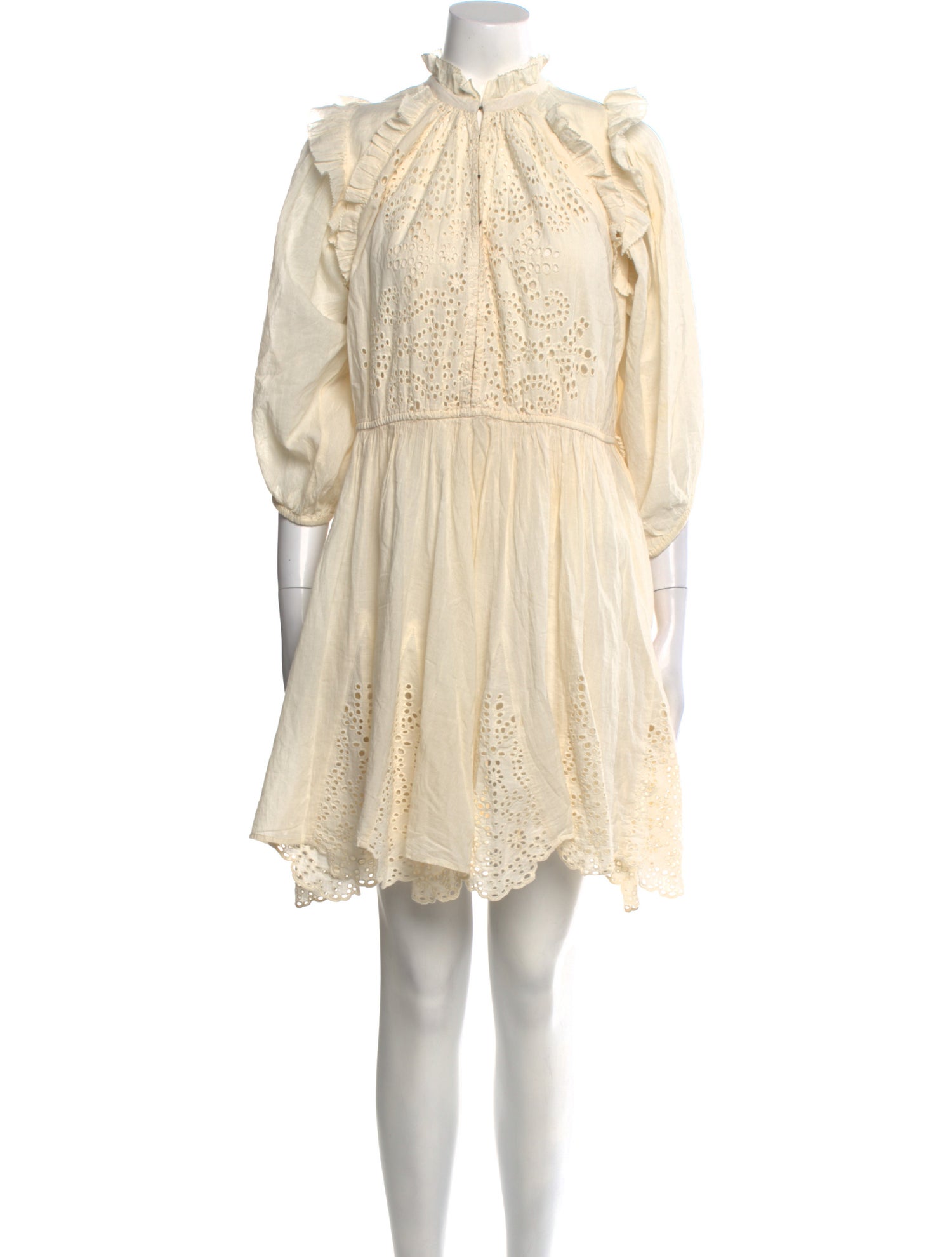 Apiece Apart Mock Neck Knee-Length Dress