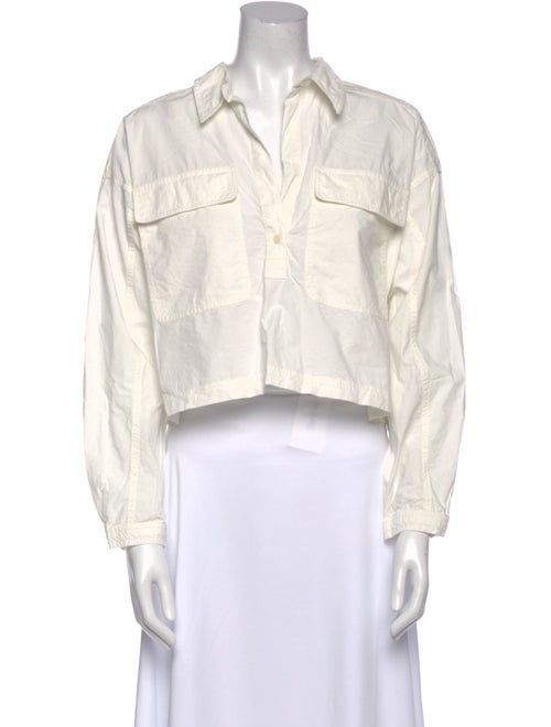 Apiece Apart Long Sleeve Crop Top