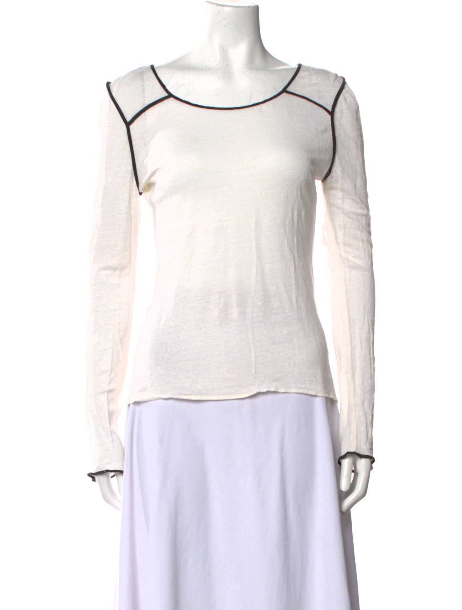 Apiece Apart Linen Scoop Neck Top