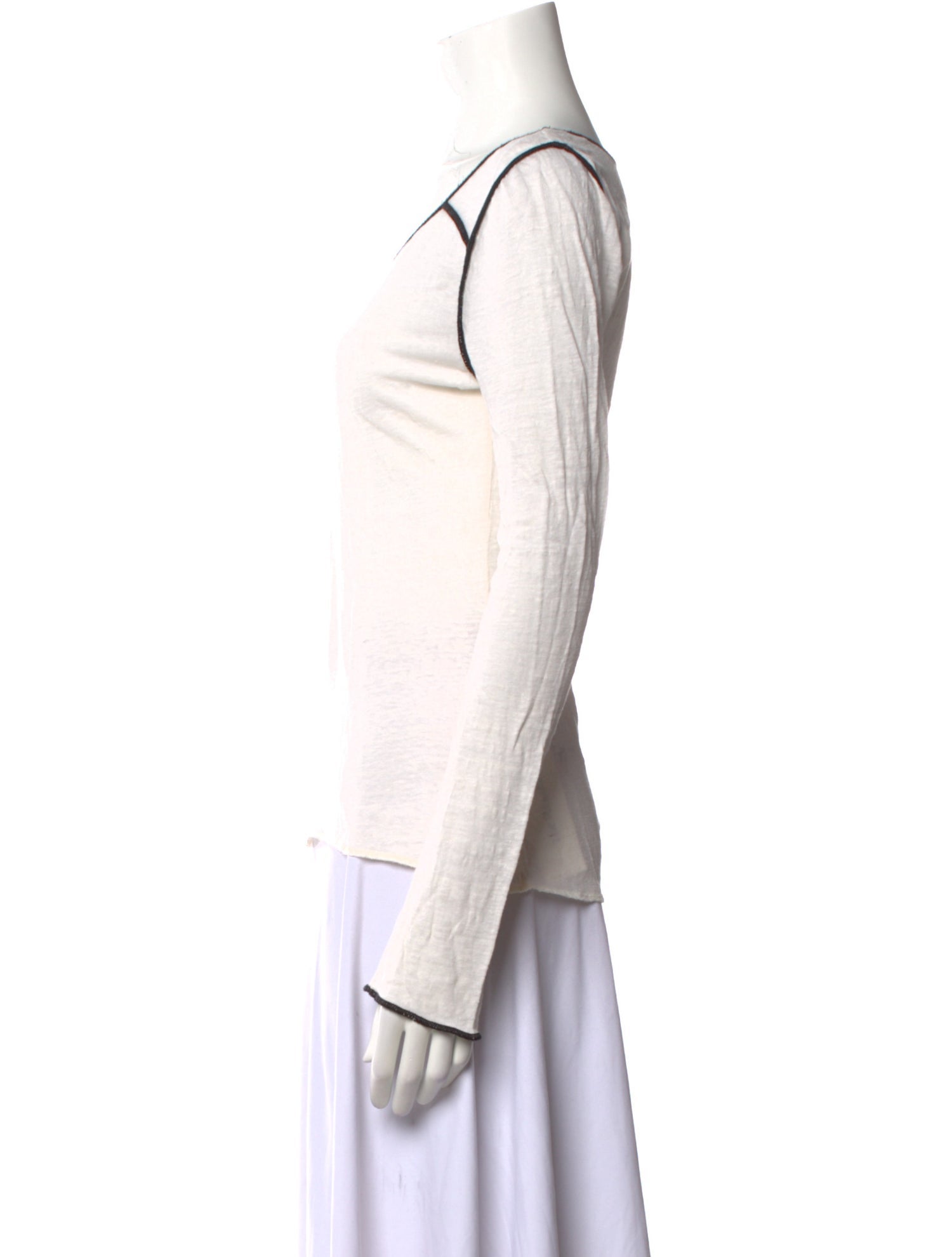 Apiece Apart Linen Scoop Neck Top