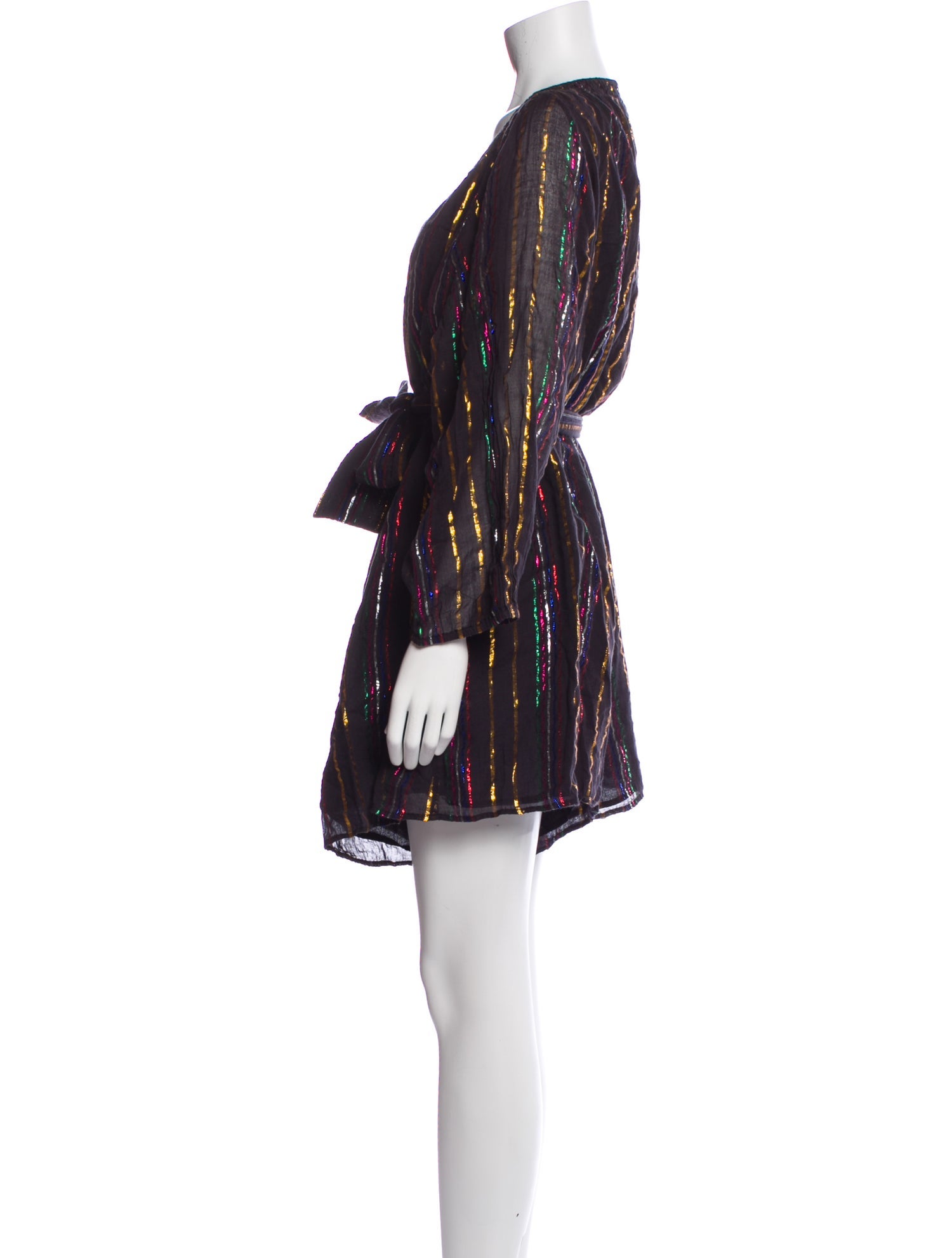 Apiece Apart Striped Scoop Neck Romper