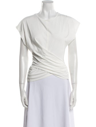 Apiece Apart Cowl Neck Short Sleeve Top