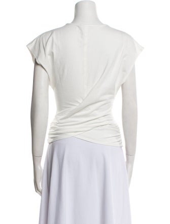 Apiece Apart Cowl Neck Short Sleeve Top