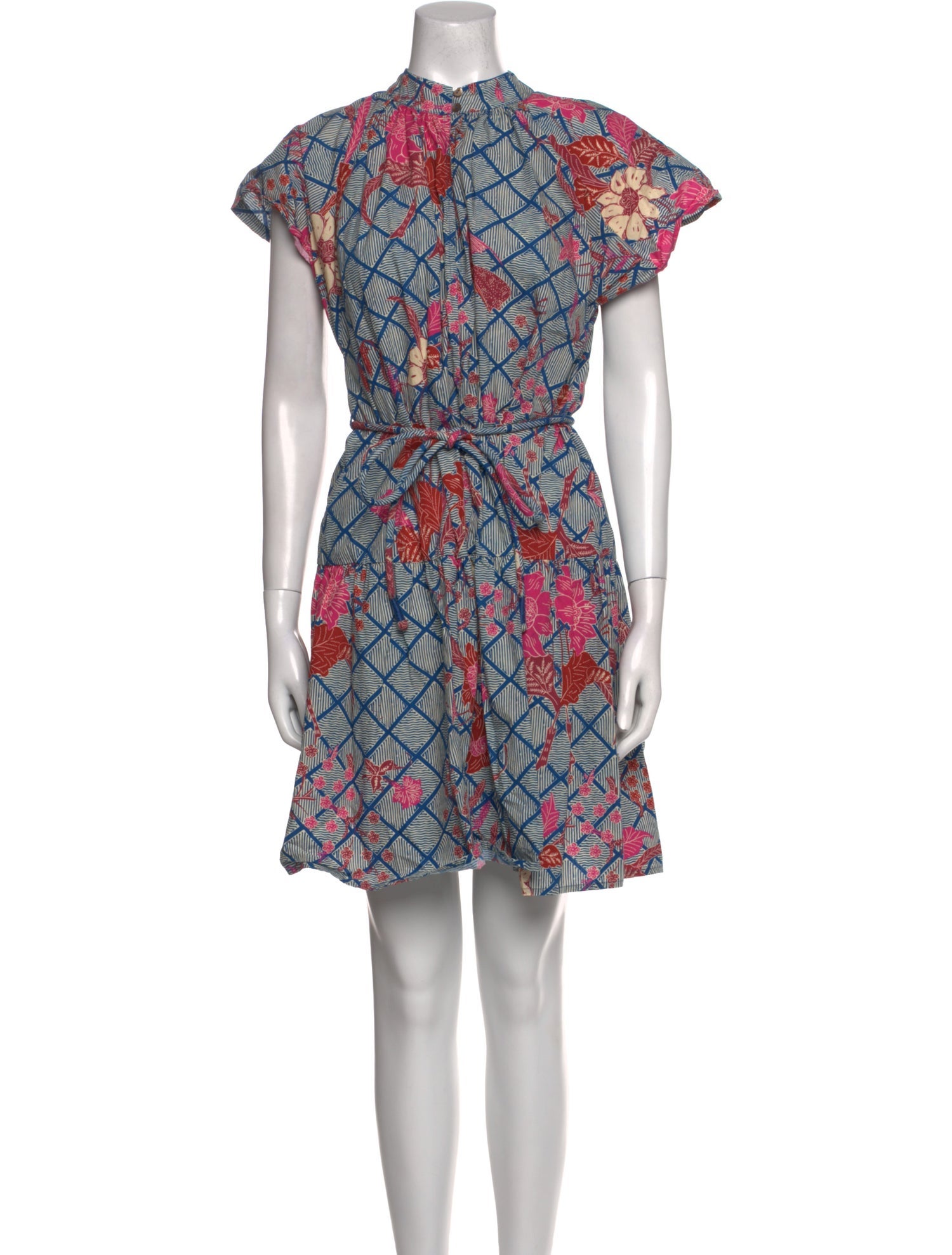 Apiece Apart Printed Knee-Length Dress