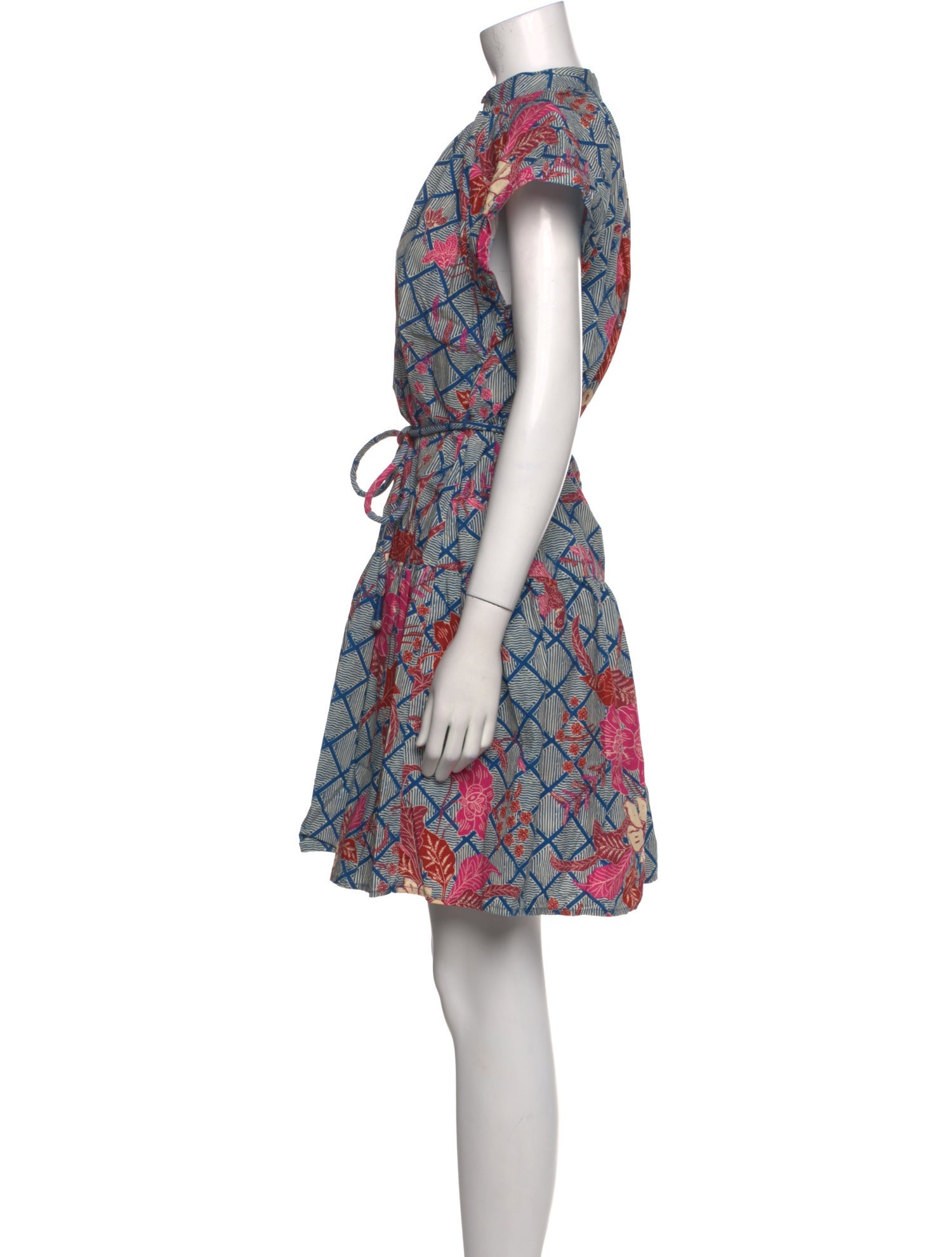 Apiece Apart Printed Knee-Length Dress