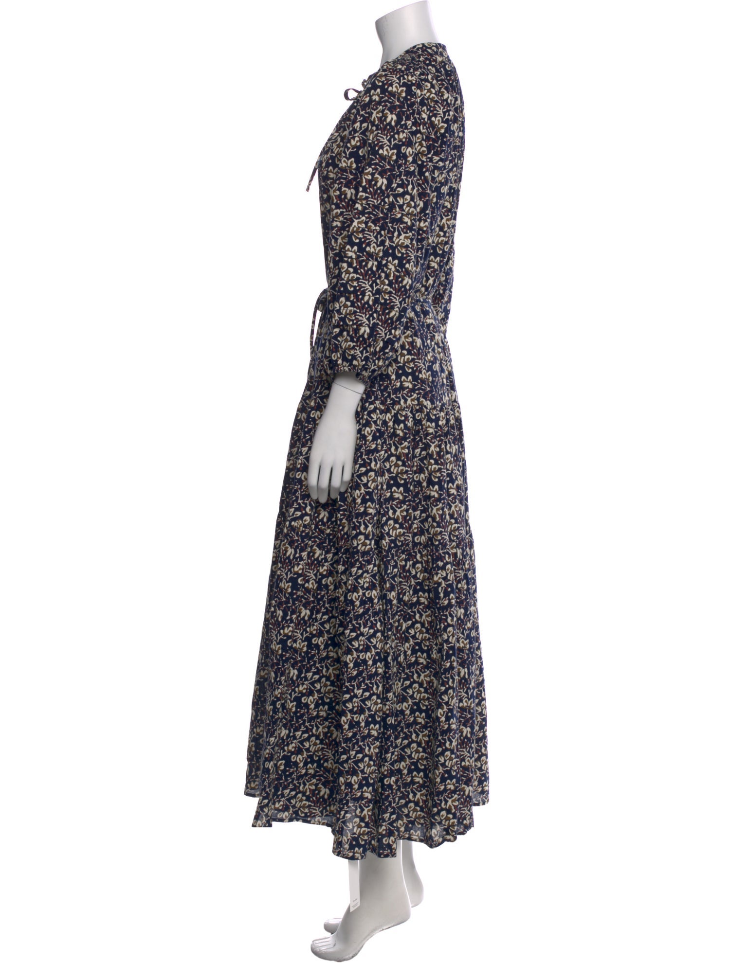 Apiece Apart Floral Print Long Dress